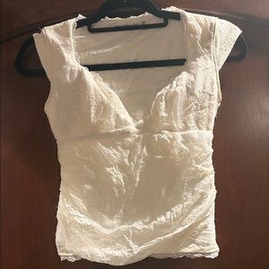 Abercrombie & Fitch Cream Lace Blouse